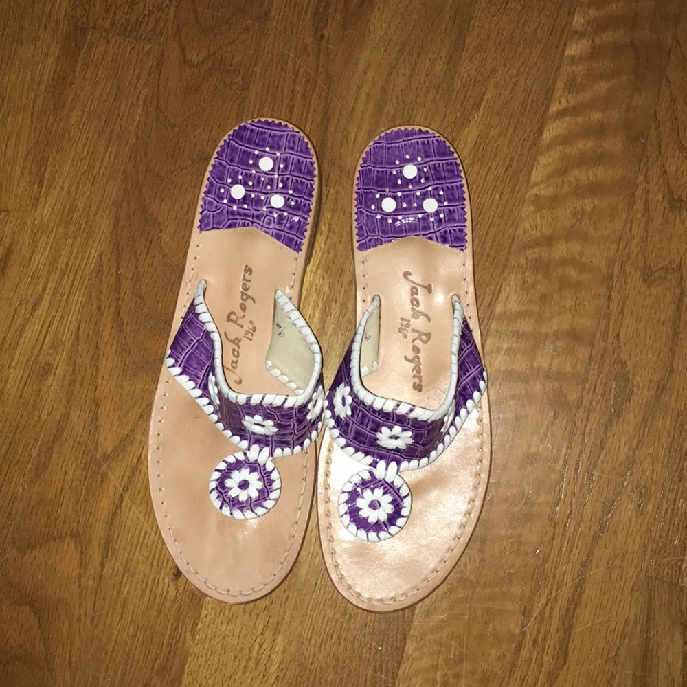 Jack Rogers Purple and White